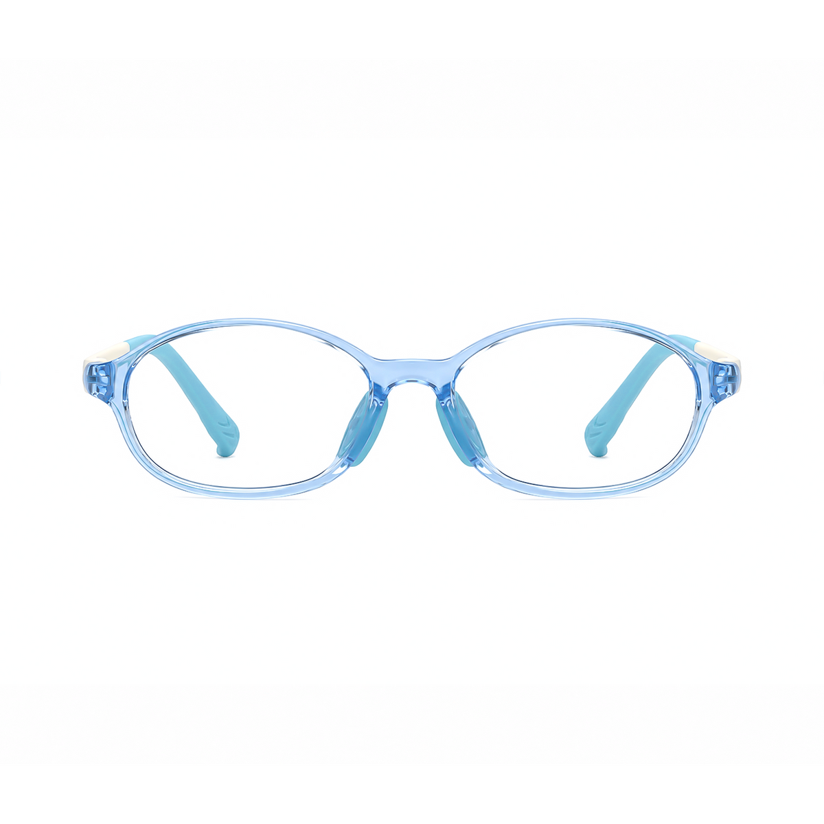 Avery kids prescription glasses in Blue, front view
