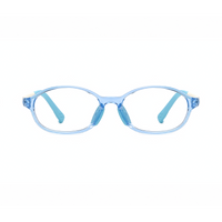 Avery kids prescription glasses in Blue, front view