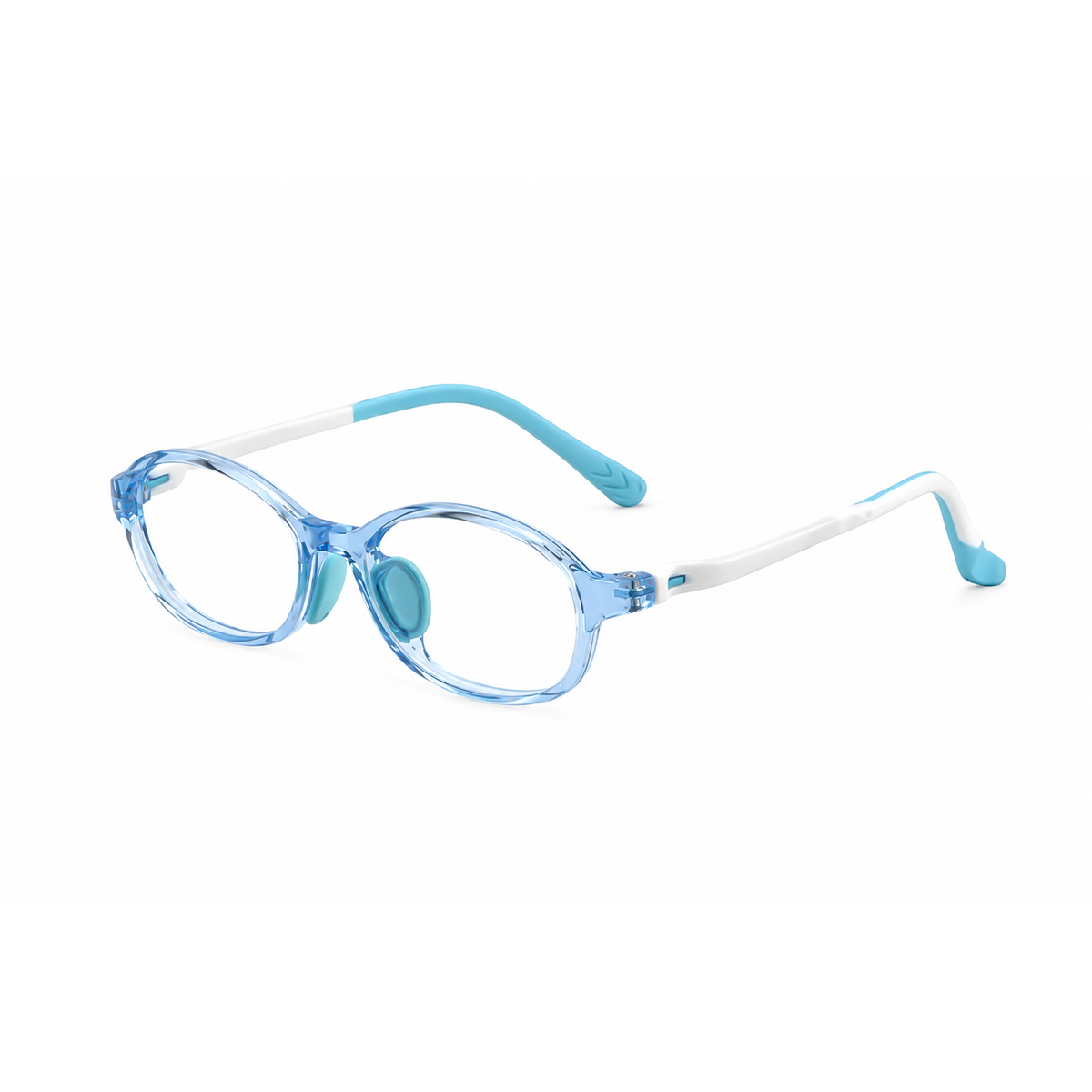 Avery kids prescription glasses in Blue, product view 2