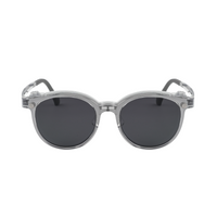 Murphy 2-in-1 sunglasses with dark round lenses and clear frame