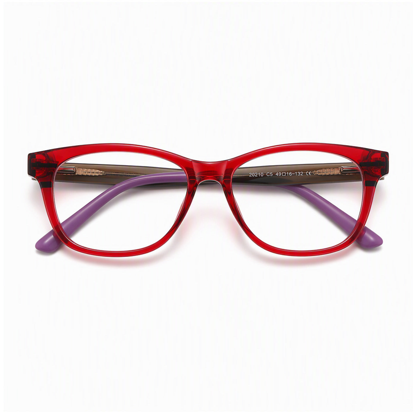 Button kids prescription glasses 20211_red2