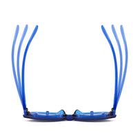 Skipper (2-in-1) Blue kids magnetic clip-on prescription sunglasses