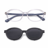 Skipper (2-in-1) Gray kids magnetic clip-on prescription sunglasses