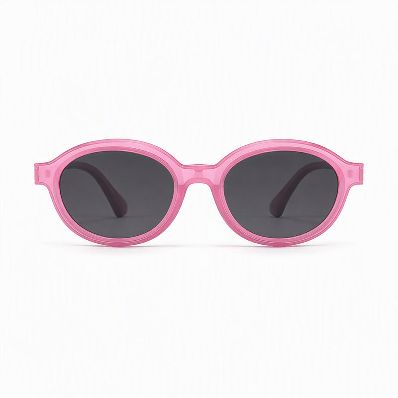 Skipper (2-in-1) Pink kids magnetic clip-on prescription sunglasses
