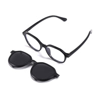 Rocket (2-in-1) Black kids magnetic clip-on prescription sunglasses