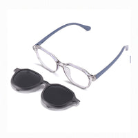Rocket (2-in-1) Gray kids magnetic clip-on prescription sunglasses