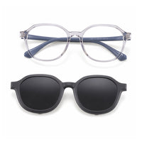 Rocket (2-in-1) Gray kids magnetic clip-on prescription sunglasses