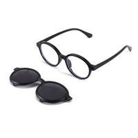 Racer (2-in-1) Black kids magnetic clip-on prescription sunglasses