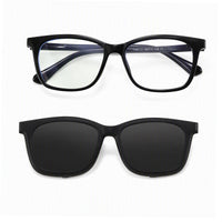 Tempo (2-in-1) Black kids magnetic clip-on prescription sunglasses