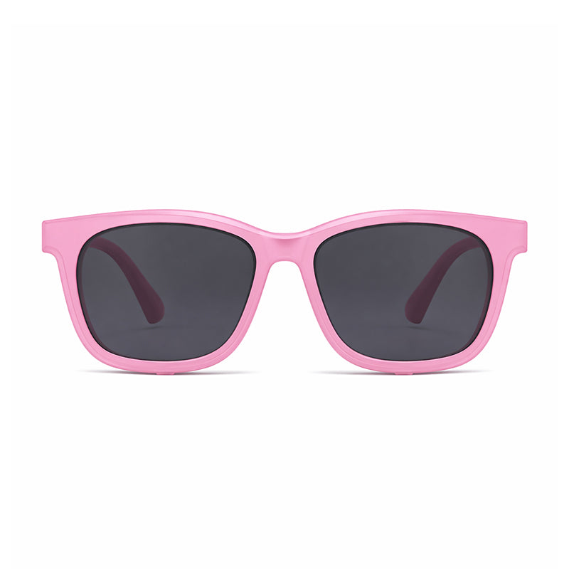 Tempo (2-in-1) Pink kids magnetic clip-on prescription sunglasses