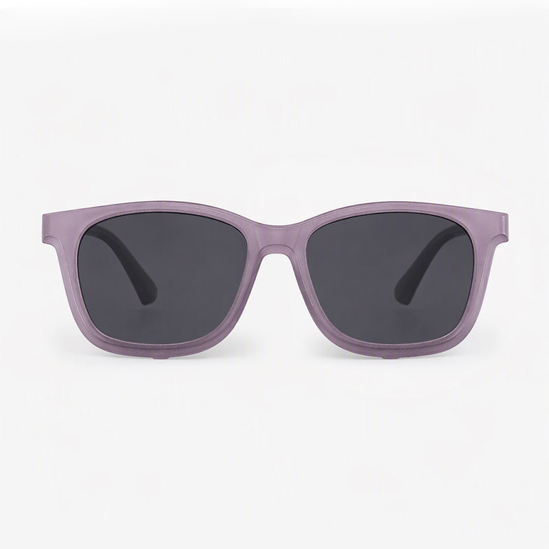 Tempo (2-in-1) Purple kids magnetic clip-on prescription sunglasses