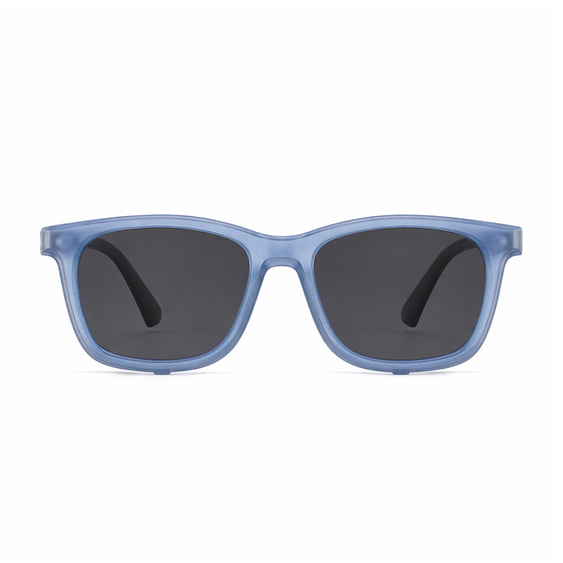 Tempo (2-in-1) White kids magnetic clip-on prescription sunglasses