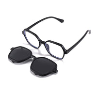 Bolt (2-in-1) Black kids magnetic clip-on prescription sunglasses