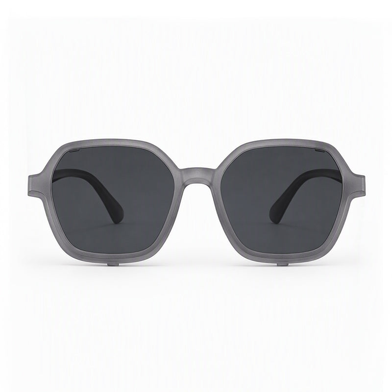 Bolt (2-in-1) Gray kids magnetic clip-on prescription sunglasses