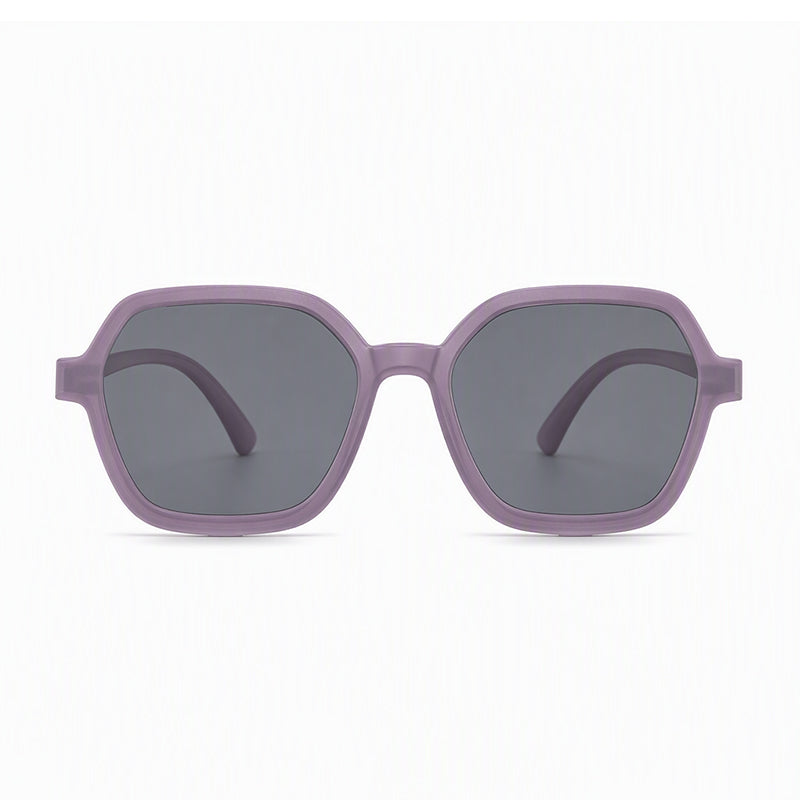 Bolt (2-in-1) Purple kids magnetic clip-on prescription sunglasses