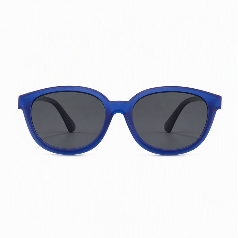 Chase (2-in-1) Blue kids magnetic clip-on prescription sunglasses