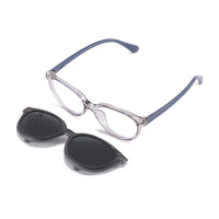 Chase (2-in-1) Gray kids magnetic clip-on prescription sunglasses