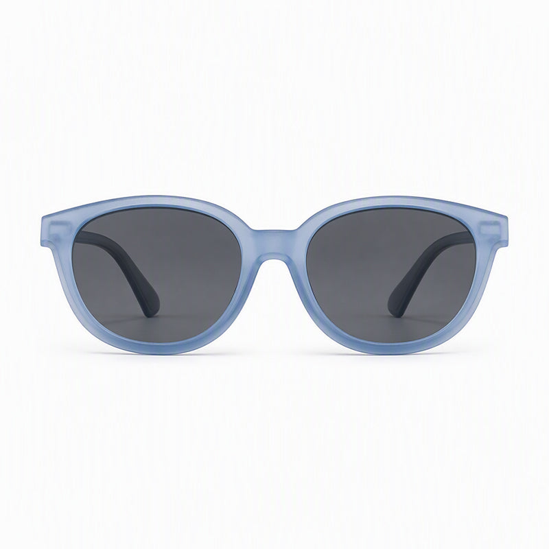 Chase (2-in-1) White kids magnetic clip-on prescription sunglasses