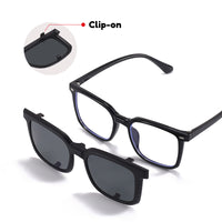 Ryder (2-in-1) Black kids magnetic clip-on prescription sunglasses