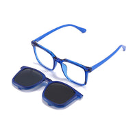 Ryder (2-in-1) Blue kids magnetic clip-on prescription sunglasses