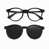 Finn (2-in-1) Black kids magnetic clip-on prescription sunglasses