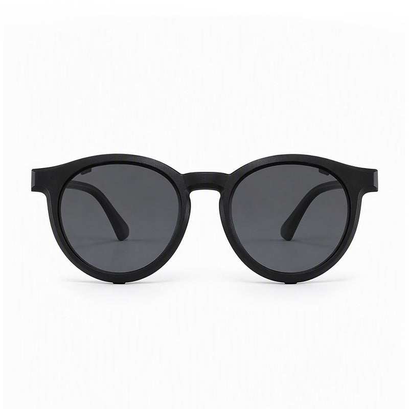 Finn (2-in-1) Black kids magnetic clip-on prescription sunglasses