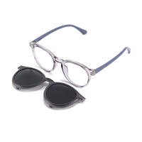Finn (2-in-1) Gray kids magnetic clip-on prescription sunglasses