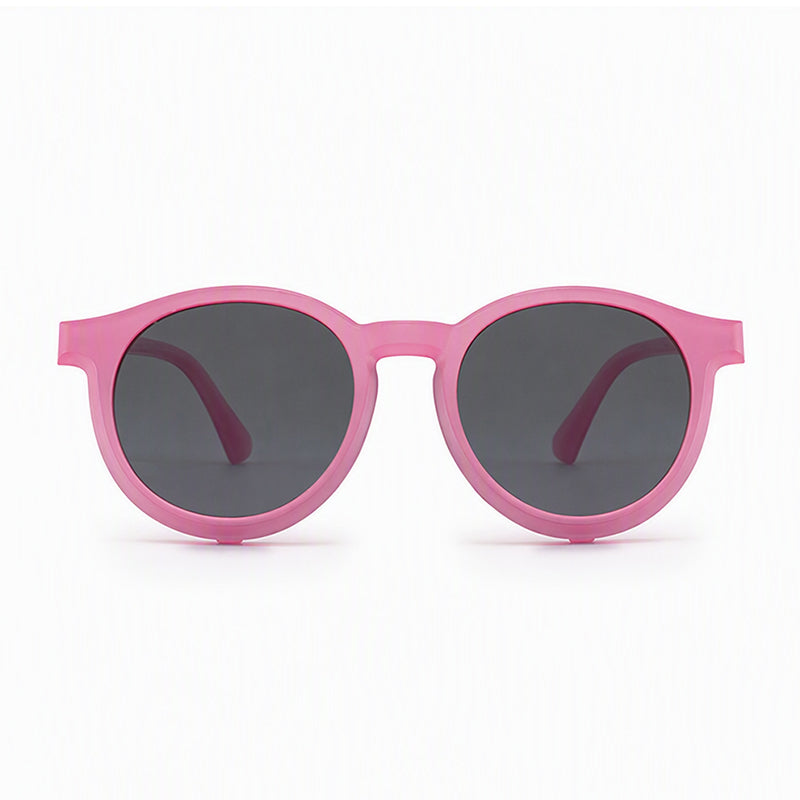 Finn (2-in-1) Pink kids magnetic clip-on prescription sunglasses