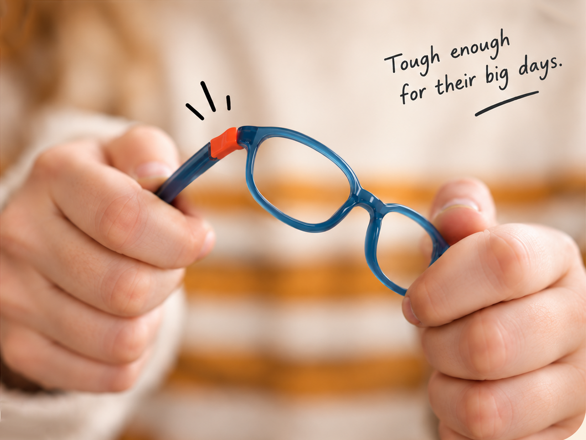 Flexible EyeBuddy kids glasses