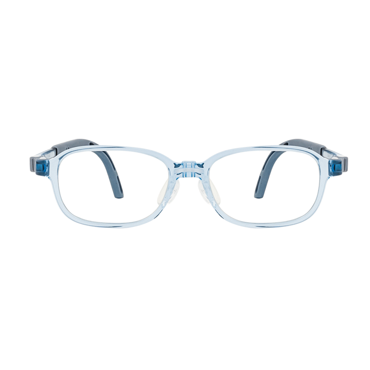 Eli kids prescription glasses in Blue, front view