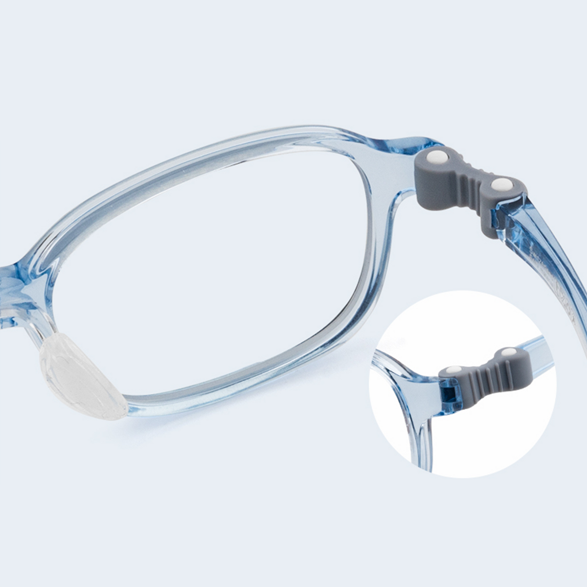 Eli kids prescription glasses in Blue, product view 4