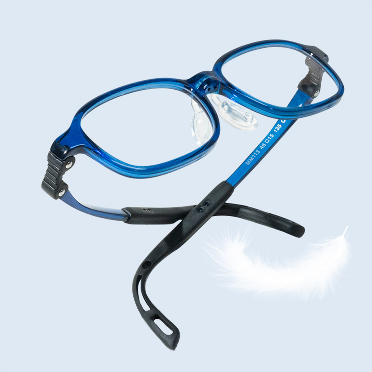 Eli kids prescription glasses in Navy, product view 3
