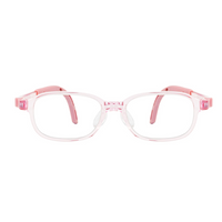 Eli kids prescription glasses in Pink, front view