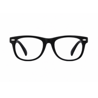 Theo kids prescription glasses in Black, front view