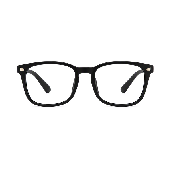 Nico kids prescription glasses in Matte Black, front view