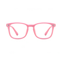 Nico kids prescription glasses in Pink, front view