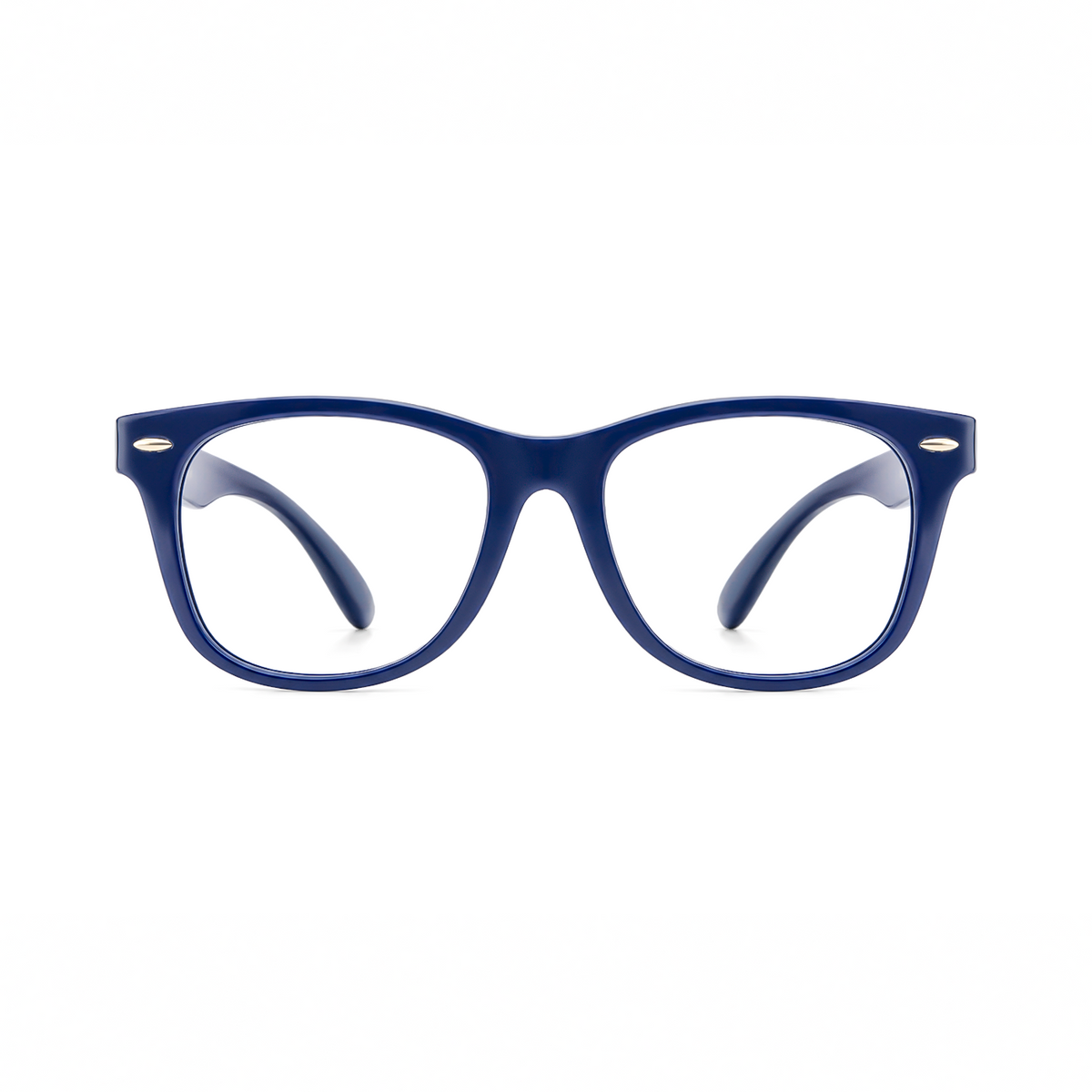 Hazel kids prescription glasses in Blue, front view