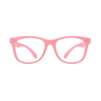 Hazel kids prescription glasses in Pink, front view