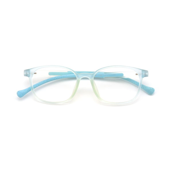 Rowan kids prescription glasses in Blue, front view