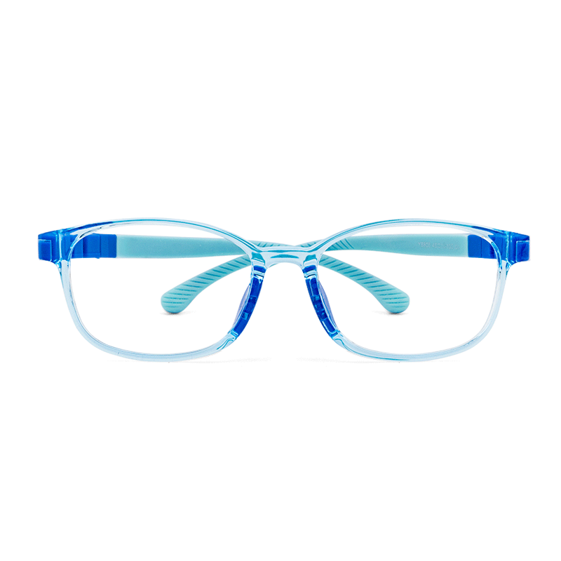 Remy kids prescription glasses in Blue, front view