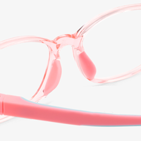 Remy kids prescription glasses in Pink, product view 5