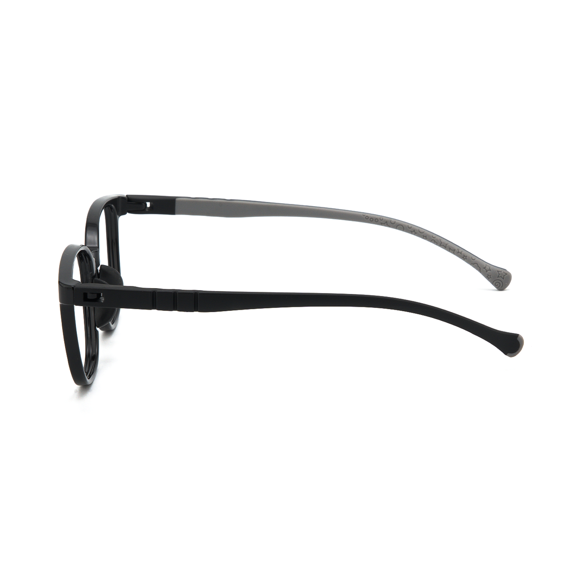 Jude kids prescription glasses in Black, product view 4