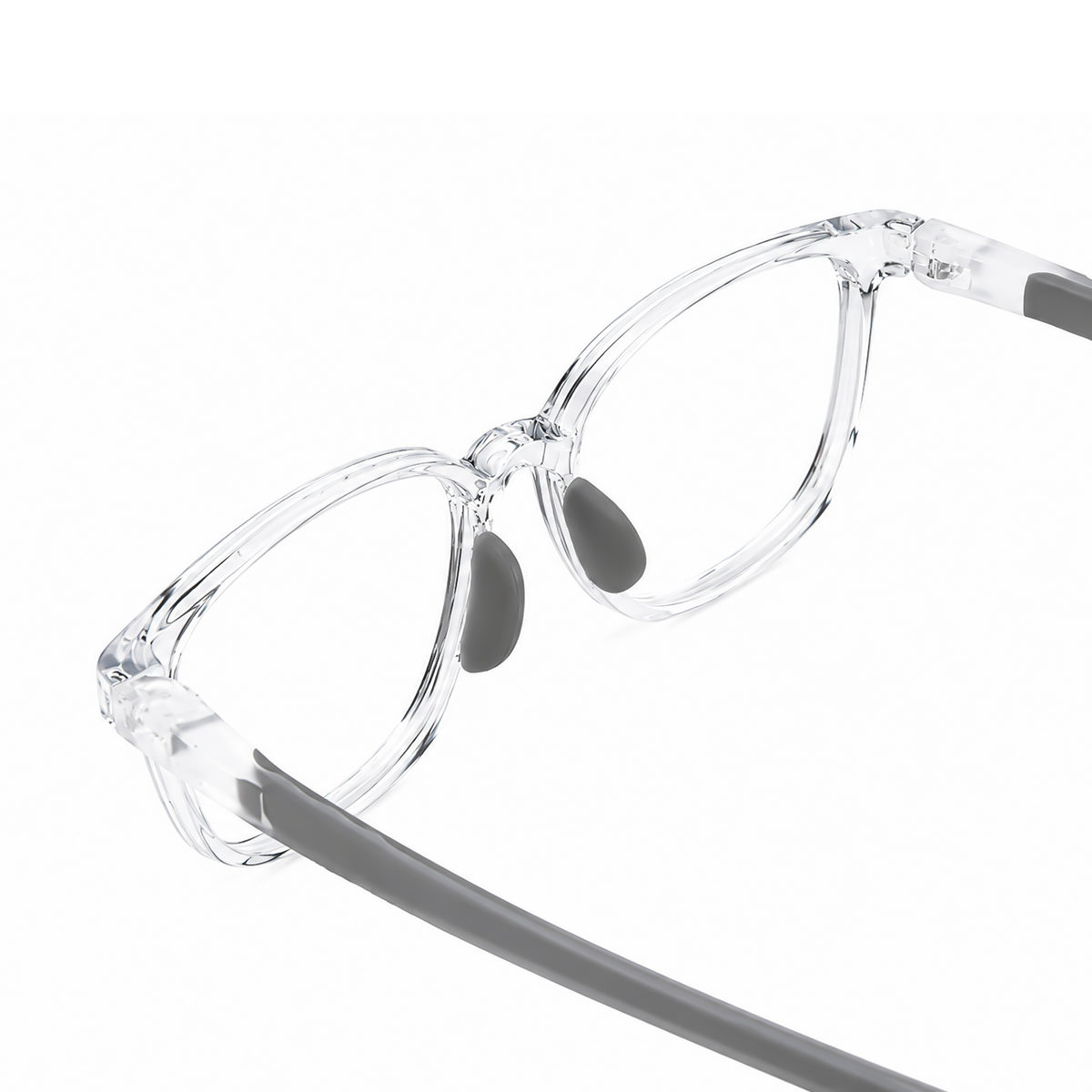 Jude kids prescription glasses in Grey, product view 6