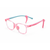 Jude kids prescription glasses in Pink, product view 7