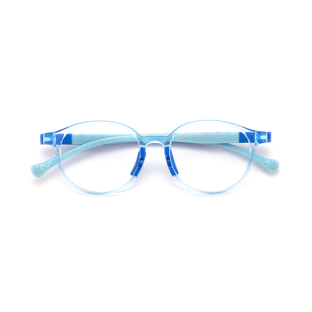 Arlo kids prescription glasses in Blue, front view