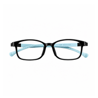 Mila kids prescription glasses in Black, front view