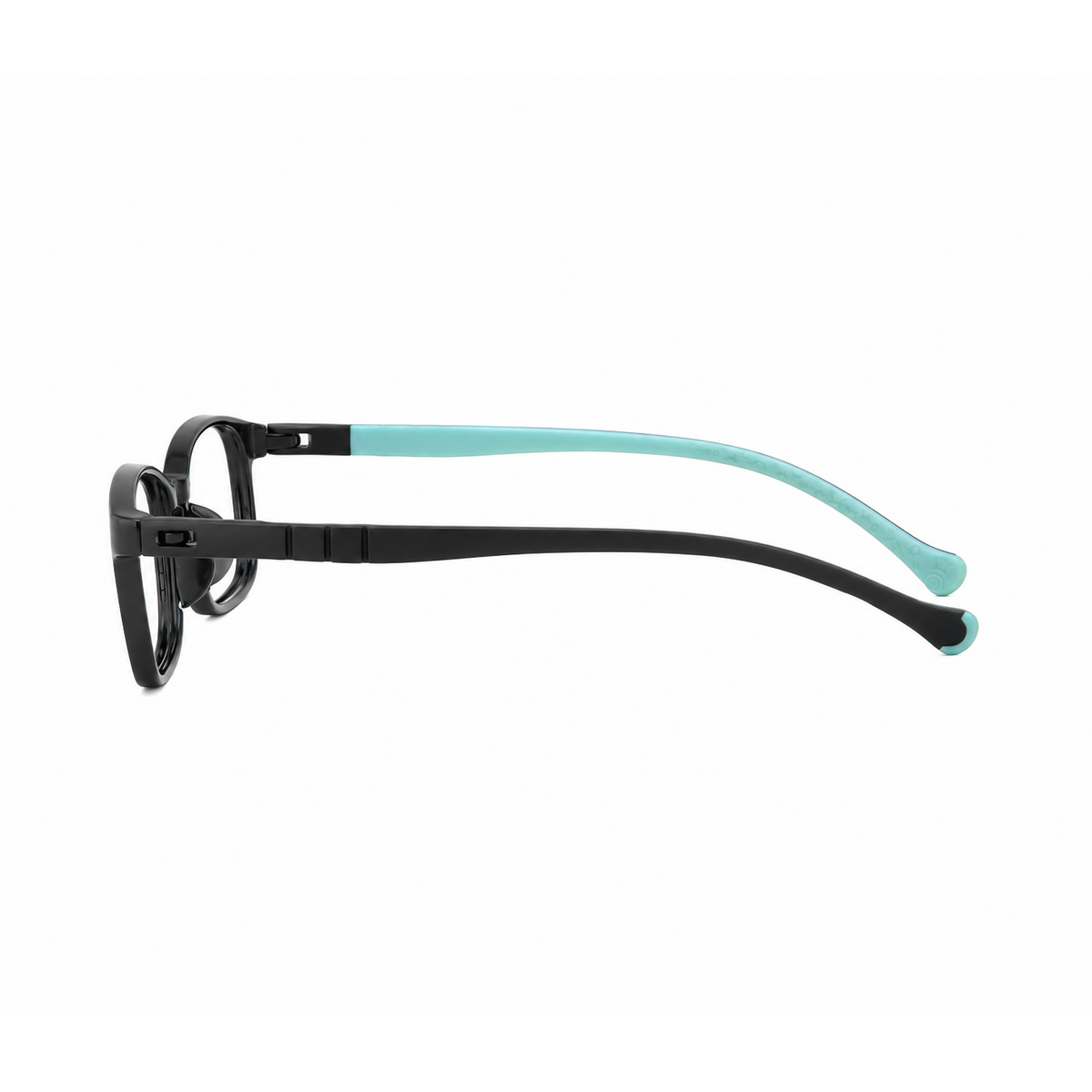 Mila kids prescription glasses in Black, product view 4