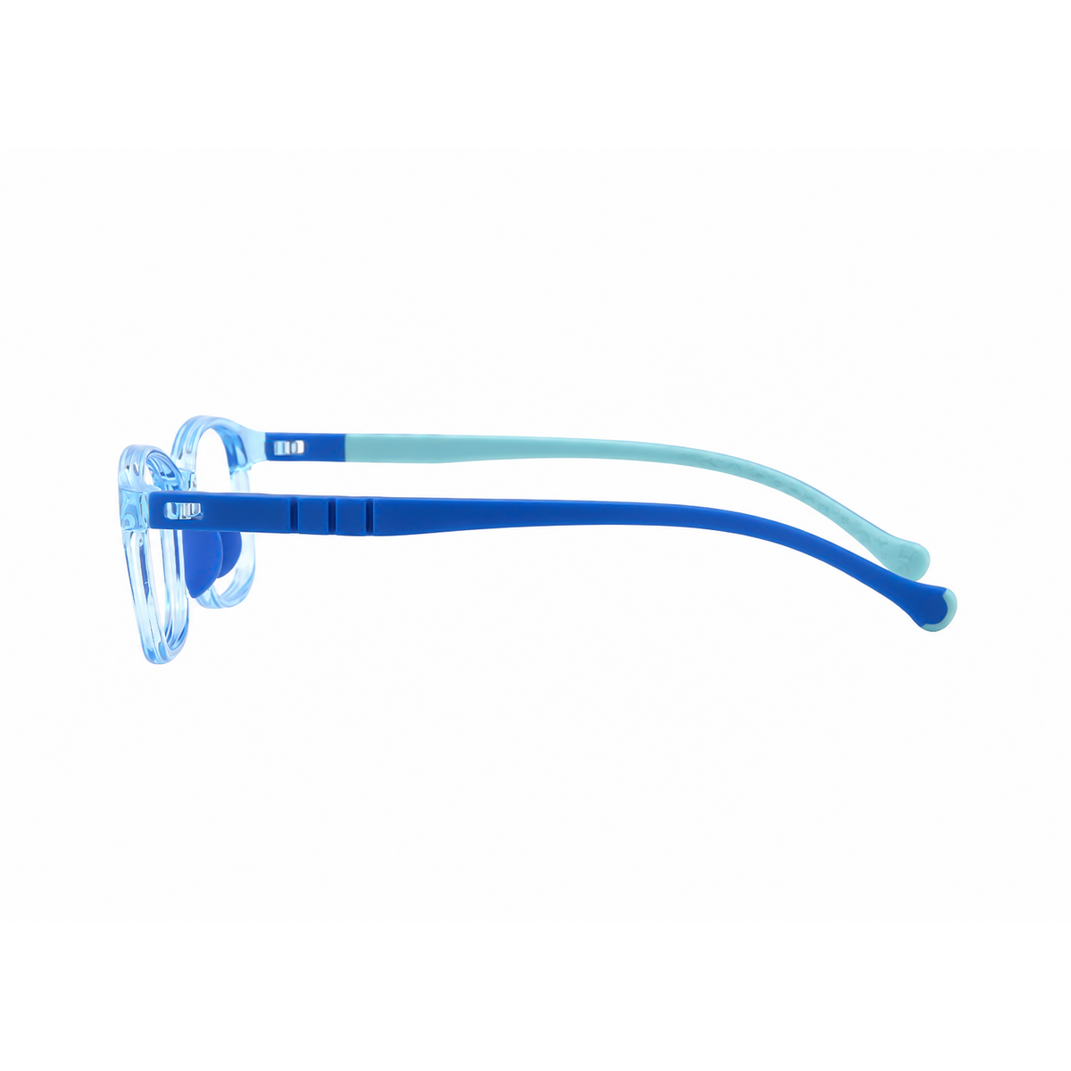 Mila kids prescription glasses in Blue, product view 4