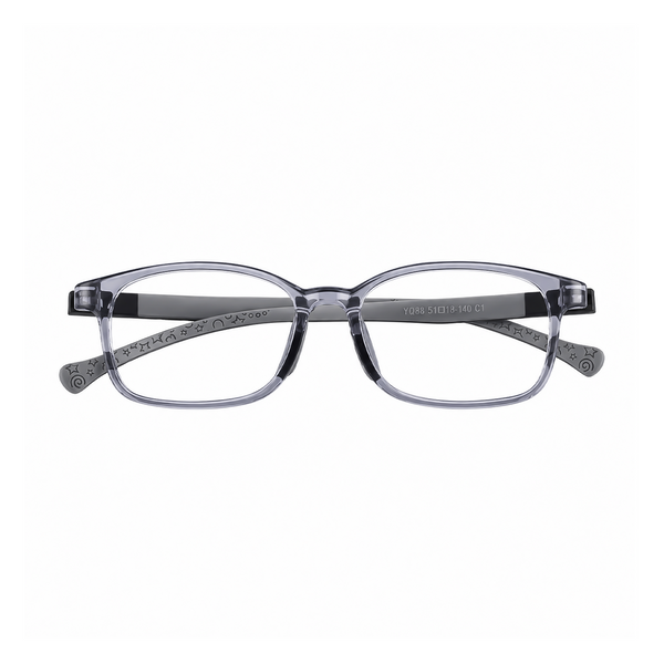 Mila kids prescription glasses in Grey, front view
