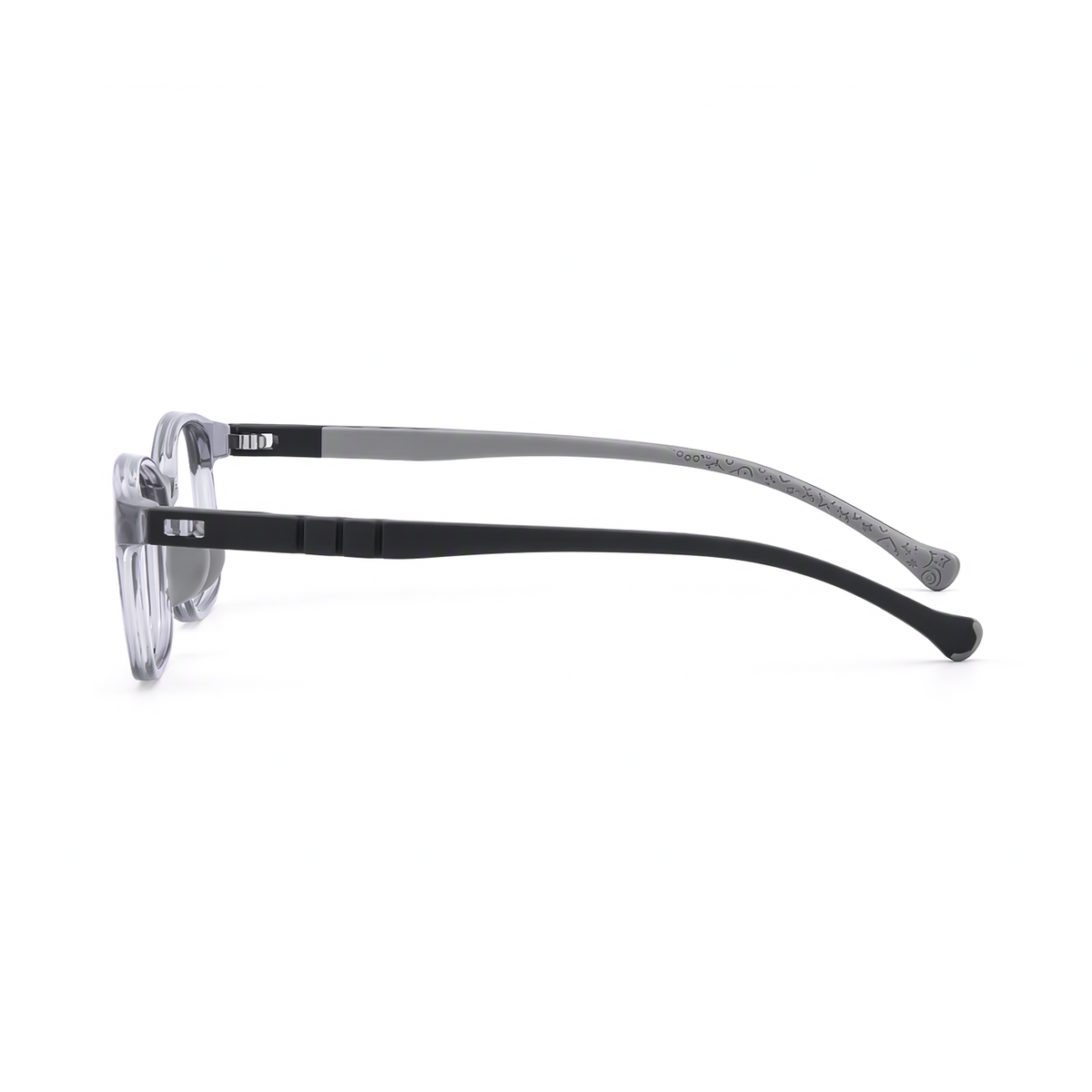 Mila kids prescription glasses in Grey, product view 4